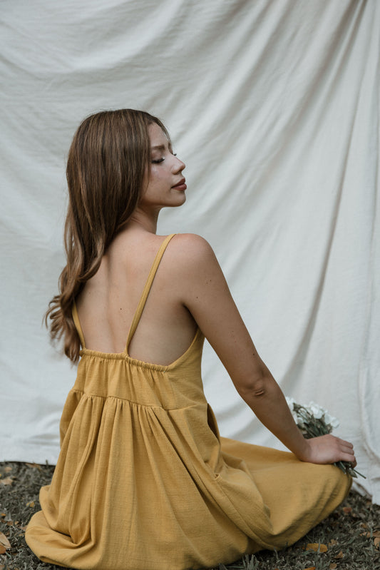 Vestido Amanda Amarillo 🌼