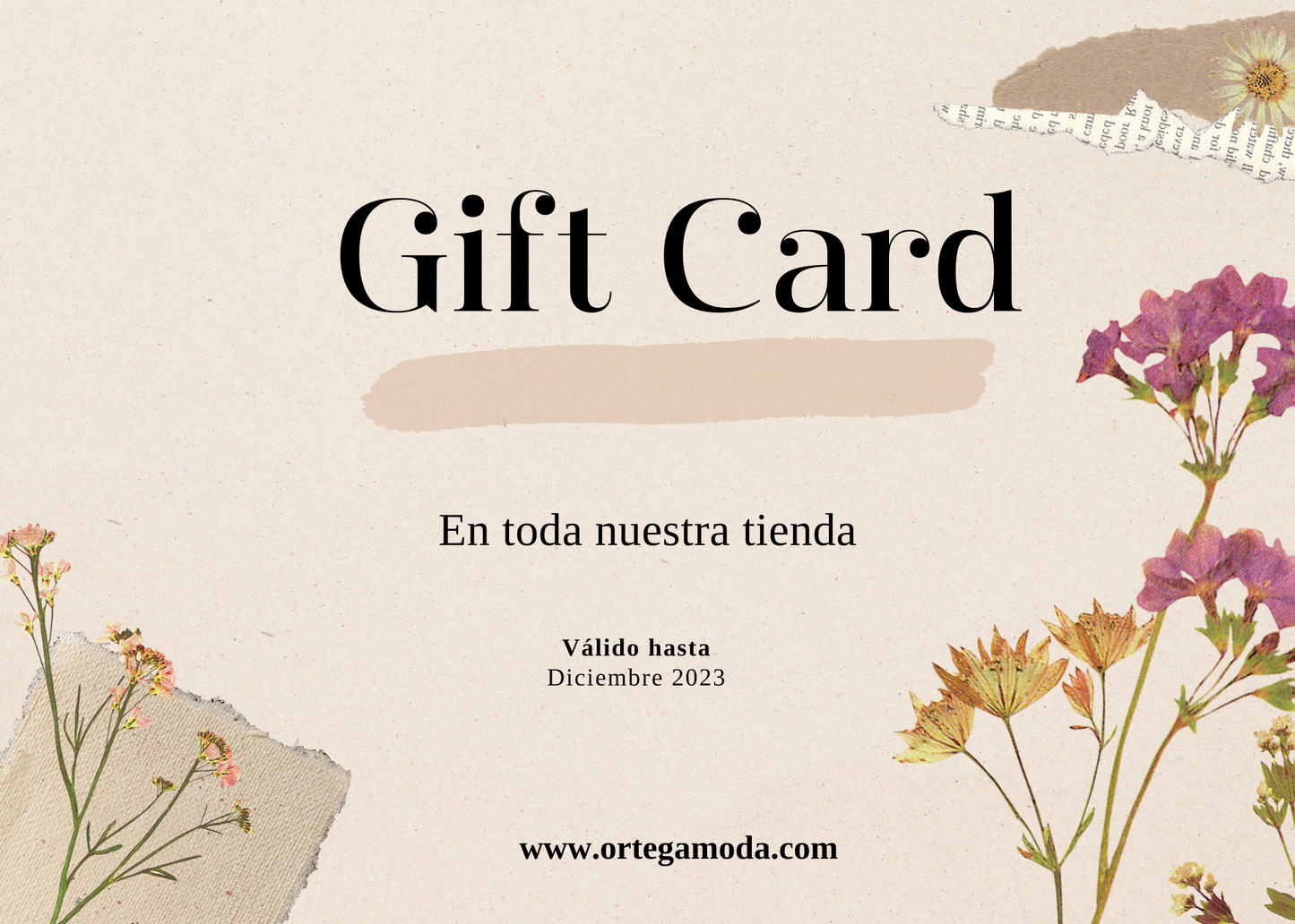 Tarjeta de regalo